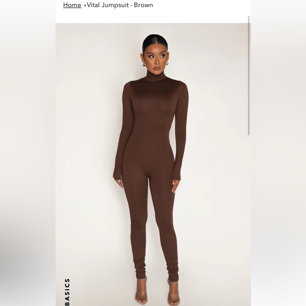 VITAL JUMPSUIT - BROWN